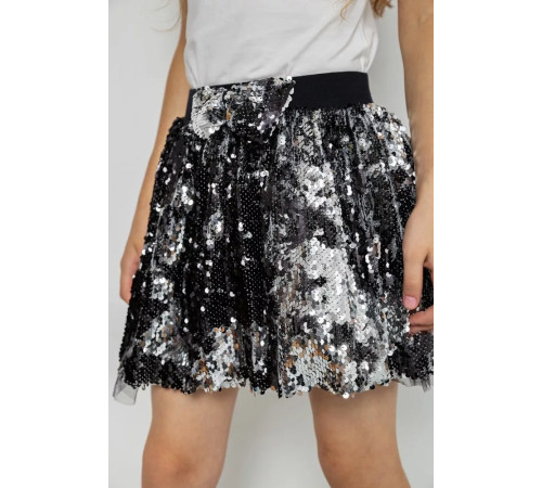 Спідниця дитяча ошатна, колір чорний, 247R417-1