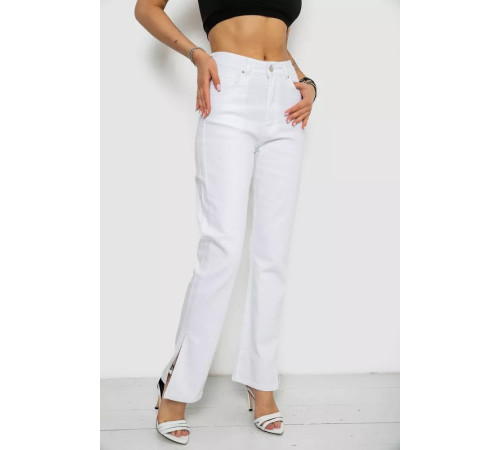 Джинсы женские, цвет белый, 182R1918.