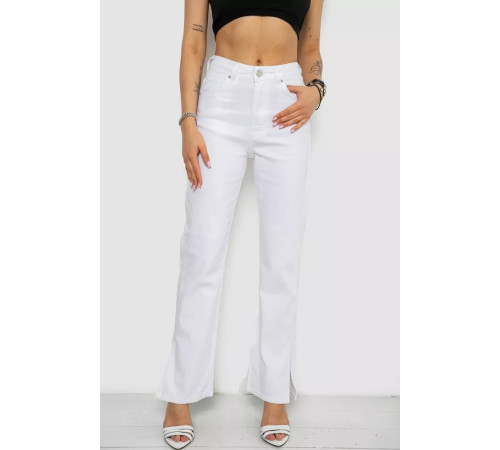 Джинсы женские, цвет белый, 182R1918.