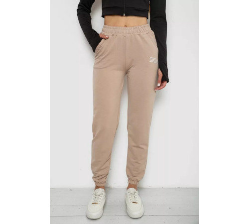 Спортивные брюки женские, цвет бежевый, 238R5052-1.