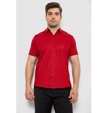 Сорочка чоловіча з принтом, колір бордовий, 214R7328