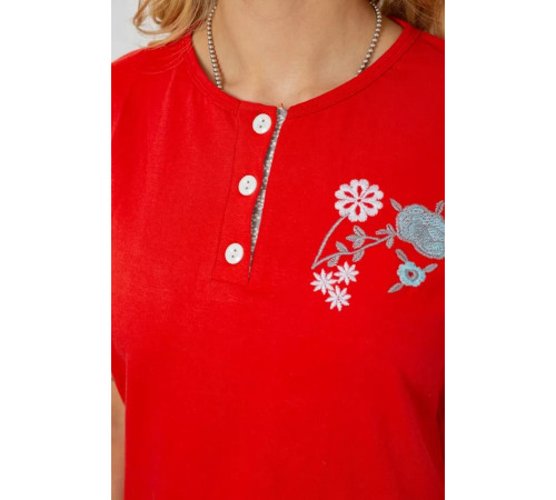 Женская пижама с принтом, цвет красный, 243R10366