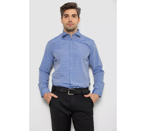 Рубашка мужская, цвет джинс, 214R821