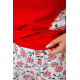 Женская пижама на флисе, цвет красный, 243R09053