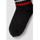 Шкарпетки жіночі з принтом, колір чорно-червоний, 238R336-2