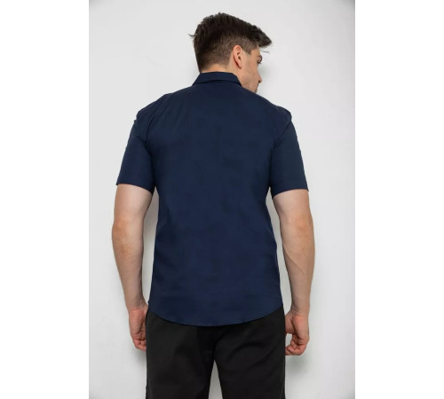 Рубашка мужская классическая, цвет темно-синий, 214R7116