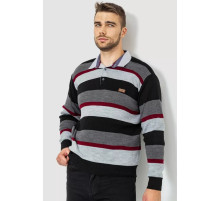 Свитер-обманка мужской, цвет серо-черный, 161R901