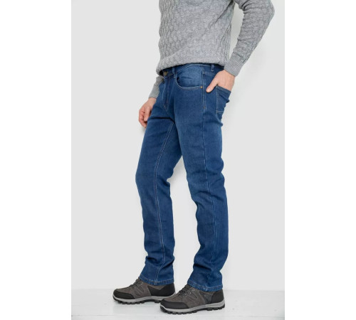 Джинси чоловічі на флісі, колір синій, 254R2410
