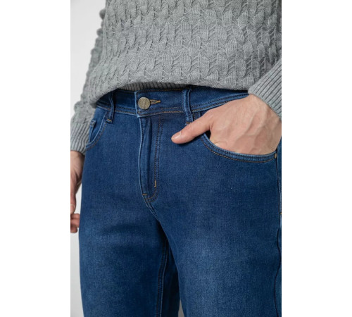 Джинси чоловічі на флісі, колір синій, 254R2410