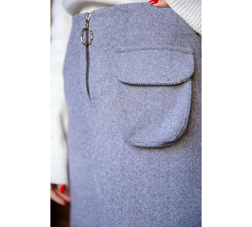 Юбка цвет серый, 119R137V