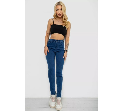 Джинси жіночі Skinny, колір синій, 182R3619