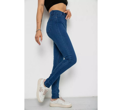 Джинси жіночі Skinny, колір синій, 182R3619