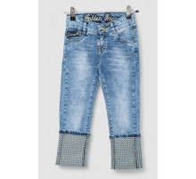 Джинси для дівчаток, колір блакитний, 247R2834