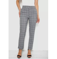 Брюки женские в клетку, цвет серый, 238RM94