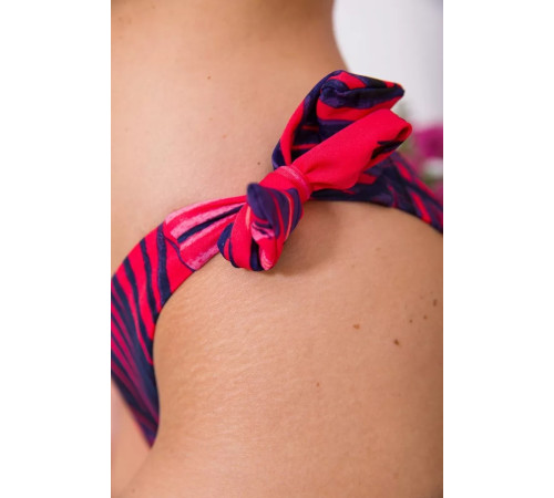 Роздільний купальник, принтований, червоно-синього кольору, 131R150937