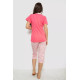 Жіноча піжама з принтом, колір рожевий, 243R19015