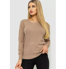 Кофта жіноча однотонна повсякденна, колір мокко, 244R2033
