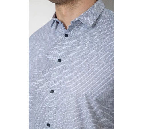 Сорочка чоловіча з коротким рукавом, колір сірий, 214R6917-16