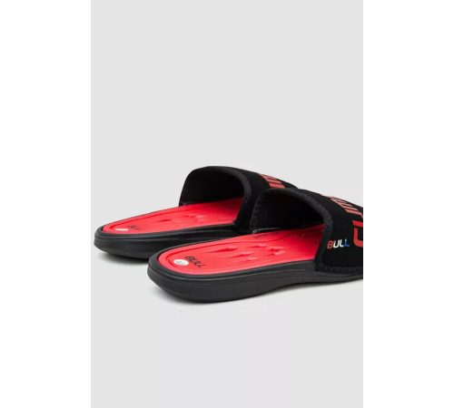 Шлепанцы мужские, цвет красно-черный, 243RRR0-21-1