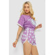 Женская пижама с принтом, цвет фиолетовый, 243R15236
