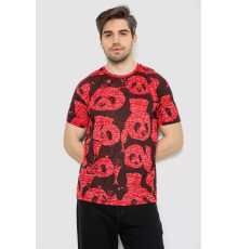 Мужская футболка с принтом, цвет красный, 244R6034