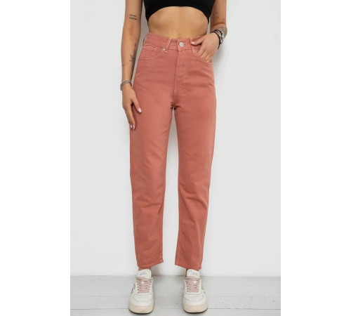 Джинси жіночі Mom's, колір пудровий, 182R1646