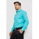 Рубашка мужская, цвет бирюзовый, 214R7114