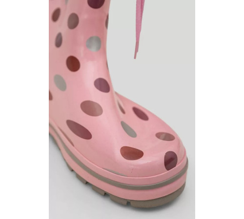 Чоботи гумові для дівчаток на флісовому утеплювачі, колір рожевий, 244R64949
