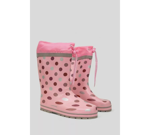 Чоботи гумові для дівчаток на флісовому утеплювачі, колір рожевий, 244R64949