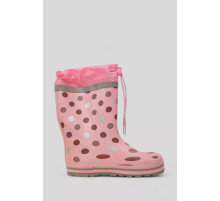 Сапоги резиновые для девочек на флисовом утеплителе, цвет розовый, 244R64949