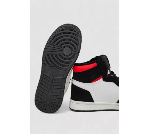 Кросівки жіночі зимові на хутрі, колір біло-чорний, 248RHB470