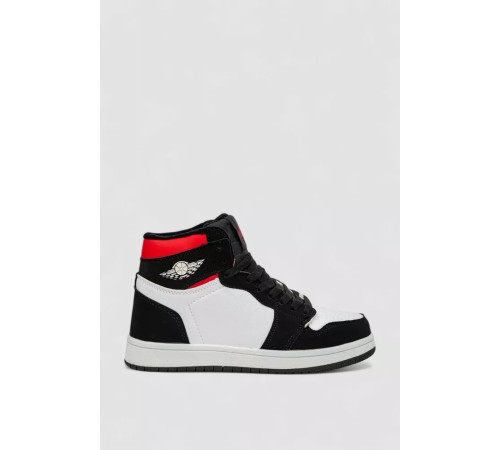 Кросівки жіночі зимові на хутрі, колір біло-чорний, 248RHB470