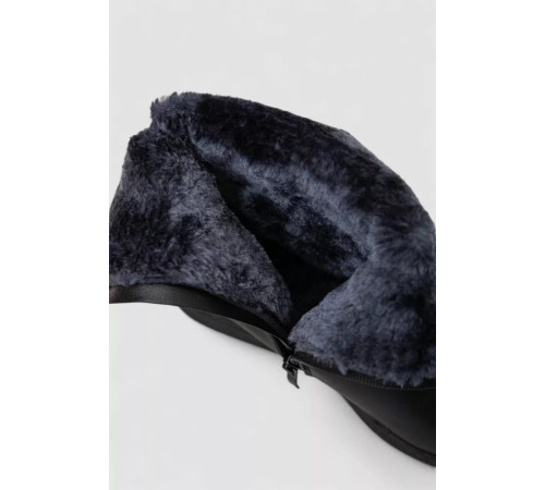 Сапоги женские зимние на меху, черный, 243RY205