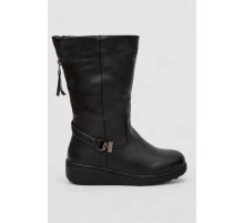 Сапоги женские зимние на меху, черный, 243RY205