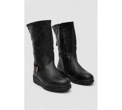 Сапоги женские зимние на меху, черный, 243RY205