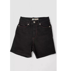 Шорти джинсові підліткові для дівчинки, колір чорний, 247R923-3