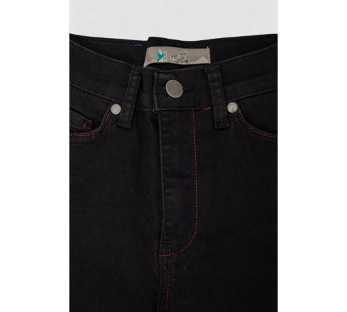Шорты подростковые джинсовые для девочки, цвет черный, 247R923-3
