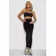 Джинси жіночі однотонні, колір чорний, 244R3505