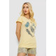 Піжама жіноча з принтом, колір жовтий, 243R3055