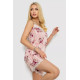 Женская пижама с принтом, цвет пудровый, 243R2126