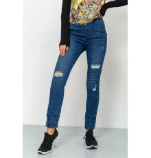 Жіночі джинси з манжетами, синього кольору, 164R139