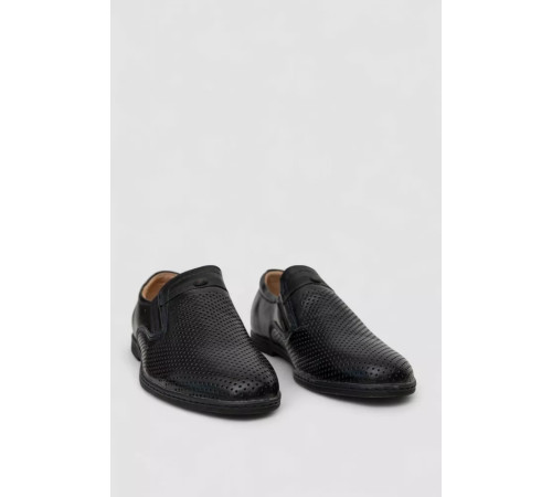 Туфлі чоловічі з перфорацією, колір темно-синій, 243RB1971