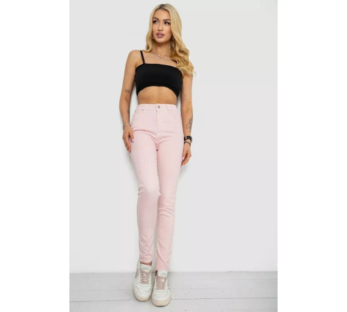 Джинси жіночі, колір пудровий, 182R1329