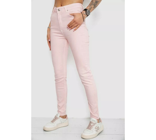 Джинси жіночі, колір пудровий, 182R1329