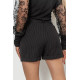 Шорты женские, цвет черный, 115R329-1