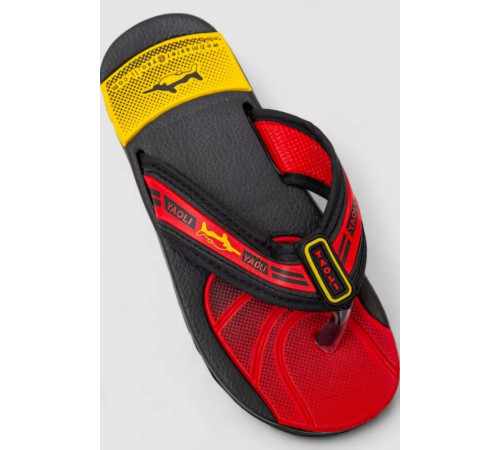 В'єтнамки дитячі для хлопчиків 243R8423C-6, колір Чорно-червоний