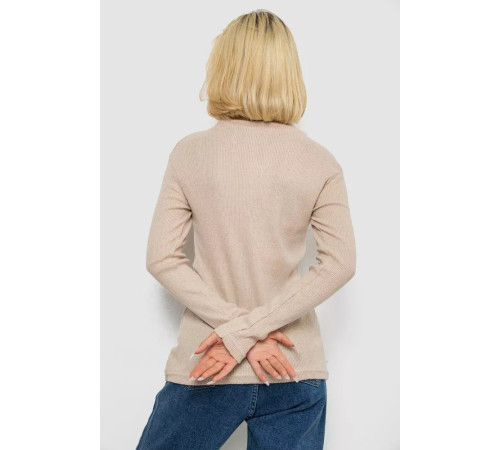 Гольф женский однотонный в рубчике, цвет бежевый, 238R803.