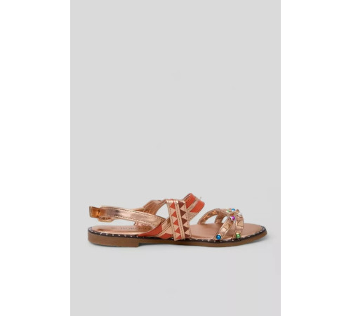 Босоніжки жіночі, колір золотистий, 244RTN19-4