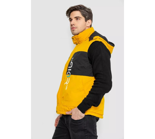 Жилетка чоловіча демісезонна, колір жовтий, 244R99006