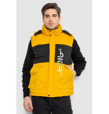 Жилетка чоловіча демісезонна, колір жовтий, 244R99006